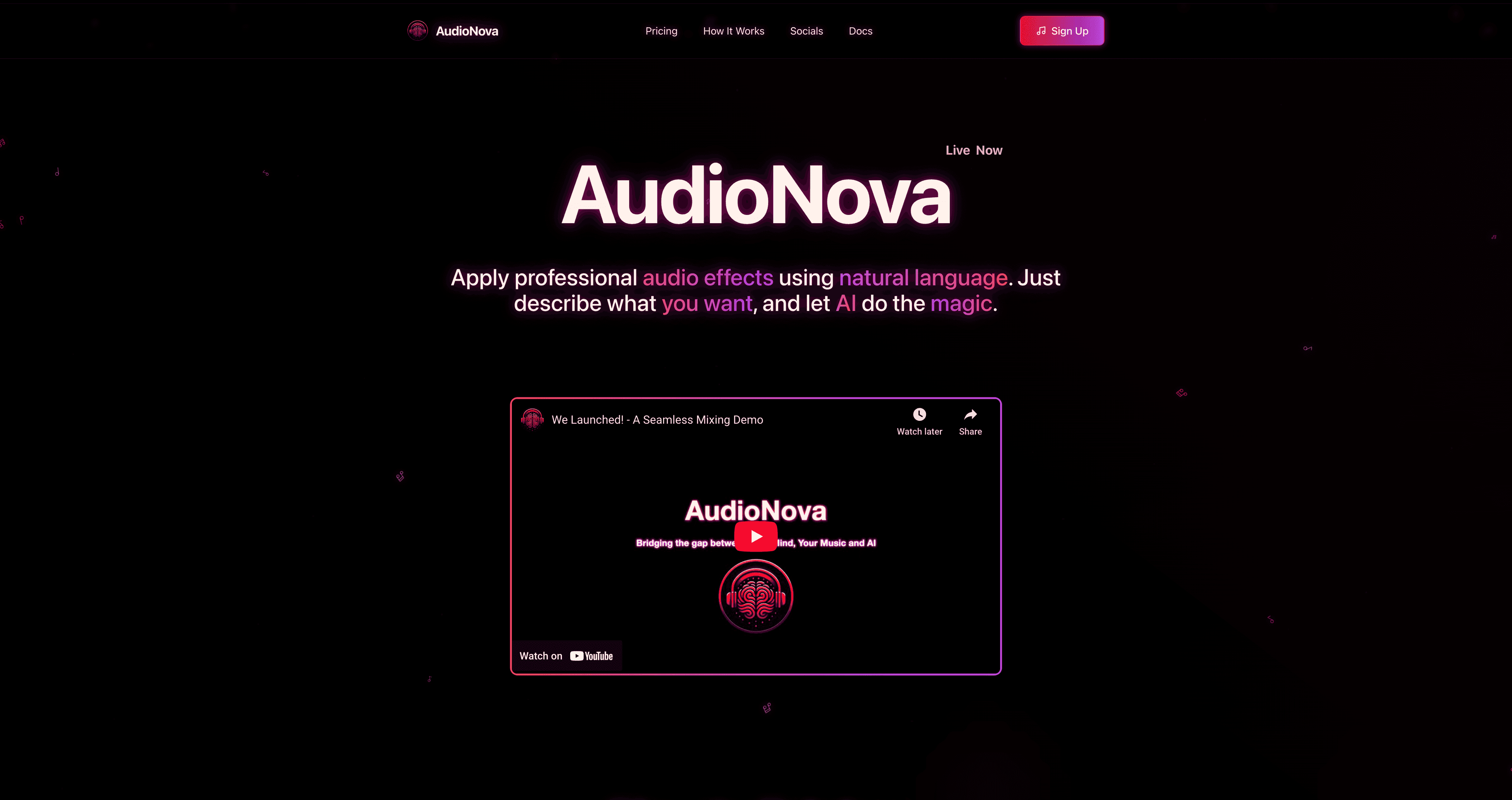 AudioNova.ai Interface
