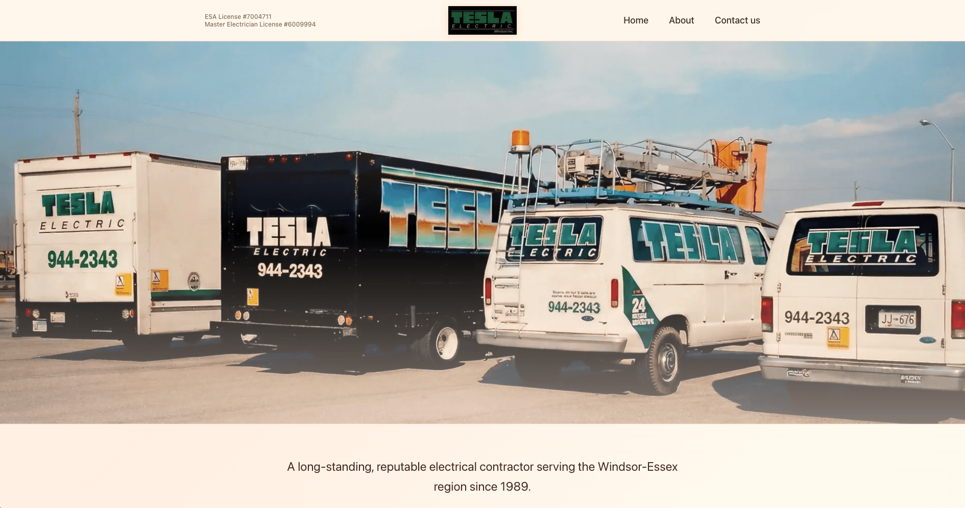 Tesla Electric Windsor Website