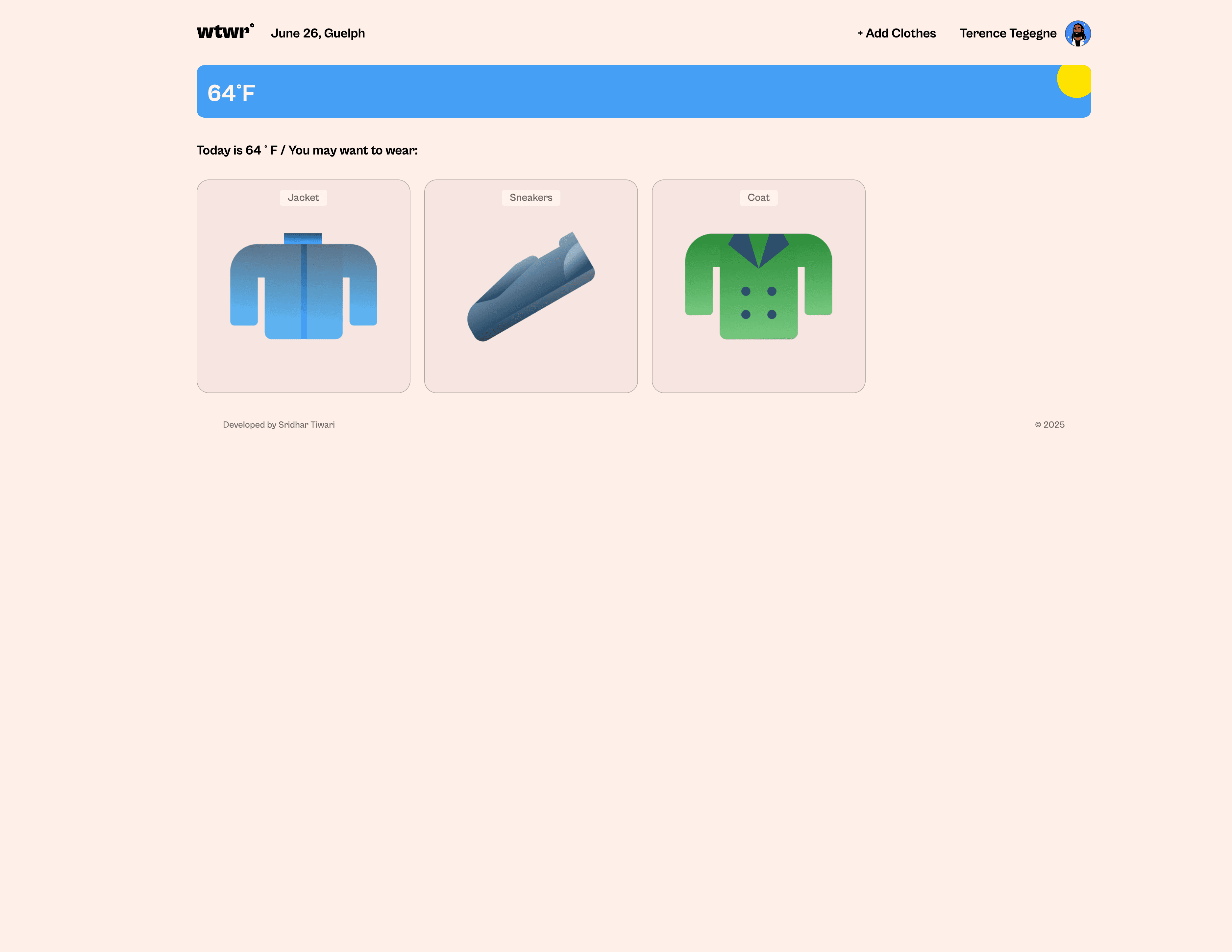 WeatherApp Interface