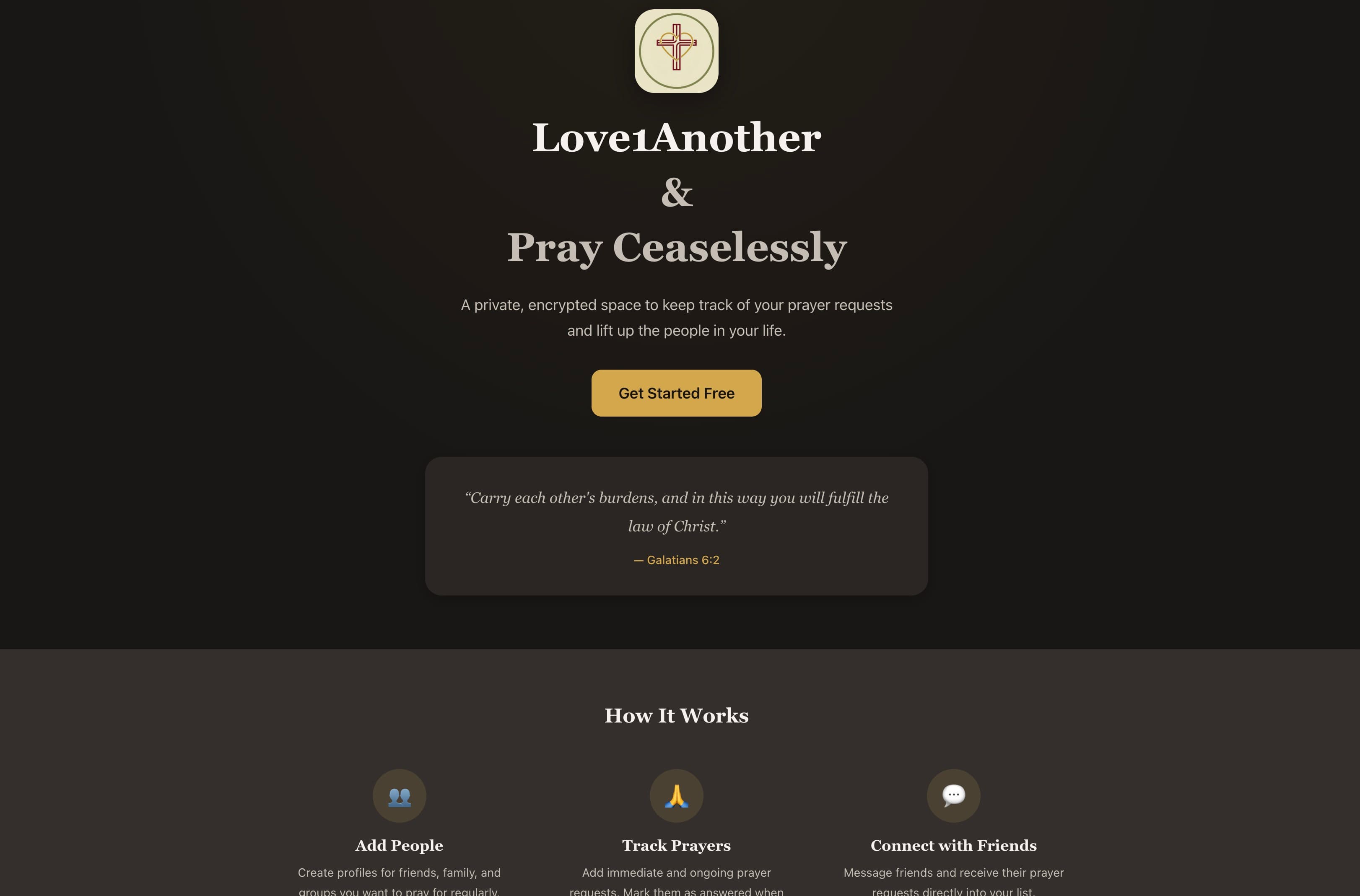 Love1Another Prayer App